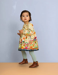 Djoyfull Long Sleeve Printed Dress