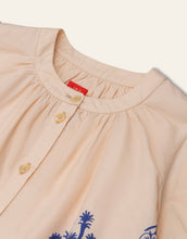 Load image into Gallery viewer, Girls Besito Palm Tree and Waves Blouse
