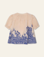 Load image into Gallery viewer, Girls Besito Palm Tree and Waves Blouse
