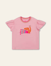Load image into Gallery viewer, Girls Short Sleeve Peacock Shirt
