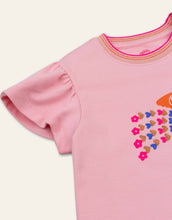 Load image into Gallery viewer, Girls Short Sleeve Peacock Shirt
