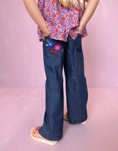 Load image into Gallery viewer, Girls Poodle Woven Trousers with Embroidery
