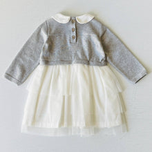 Load image into Gallery viewer, Milan Knit Baby Peter Pan Collar Tutu Dress
