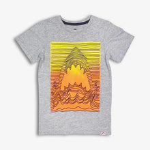 Load image into Gallery viewer, Line Shark Sunset Graphic Tee
