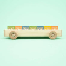 Load image into Gallery viewer, Uncle Goose Classic ABC Blocks with Wagon
