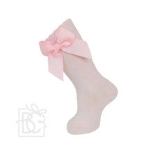 Load image into Gallery viewer, Knee Socks With Gross Grain Side Bow
