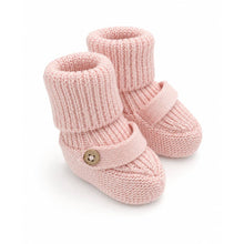 Load image into Gallery viewer, Milan Knit Cozy Baby Booties (Organic Cotton)
