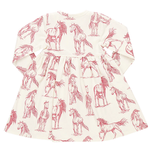 Vintage Rose Horses Steph Dress