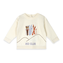 Load image into Gallery viewer, Beige sweater with ski club design 

