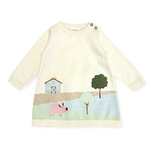 Load image into Gallery viewer, Baby sweater dress with farm 
