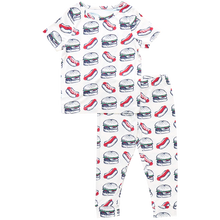 Load image into Gallery viewer, Hamburger Hotdog Pajama Set
