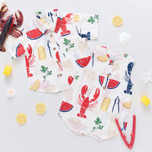 Load image into Gallery viewer, Baby Clam Bake Riley Romper

