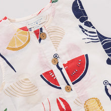 Load image into Gallery viewer, Baby Clam Bake Riley Romper
