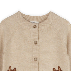 Horse Sweater Baby Cardigan (Organic Cotton)