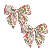 Load image into Gallery viewer, Liberty of London Hair Bow Pigtail Set with Ties - Medium
