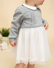 Load image into Gallery viewer, Milan Knit Baby Peter Pan Collar Tutu Dress
