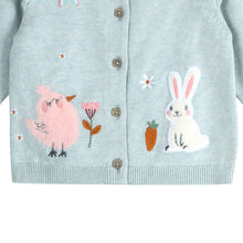 Load image into Gallery viewer, Furry Chick &amp; Bunny Baby Knit Cardigan (Organic)
