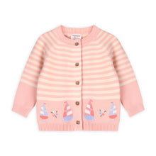 Load image into Gallery viewer, Sailboats &amp; Stripe Baby Knit Cardigan (Organic)
