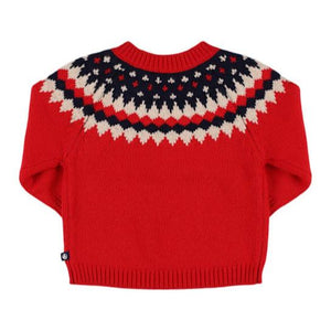 Baby Fair Isle Red Sweater