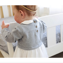 Load image into Gallery viewer, Milan Knit Baby Peter Pan Collar Tutu Dress
