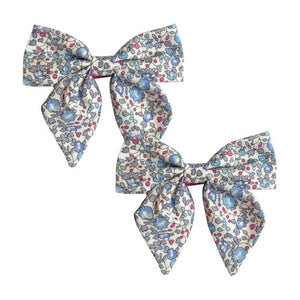 Liberty of London Hair Bow Pigtail Set with Ties - Medium