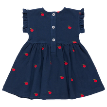 Load image into Gallery viewer, Embroidered Apples Adaline Ruffle Dress
