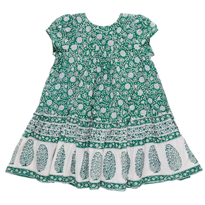 Green Garden Floral Adele Dress