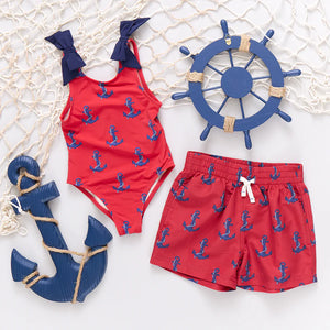 Nautical Anchors Swim Trunks