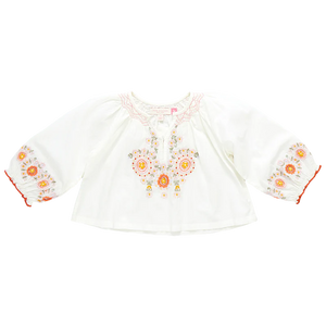 Ava Pink Embroidered Top