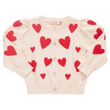 Load image into Gallery viewer, Cream and Red Hearts Constance Sweater
