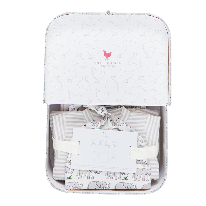 Elephant Print Nesting Box