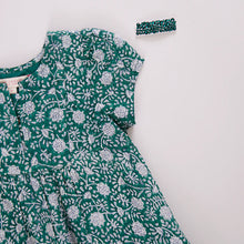 Load image into Gallery viewer, Green Garden Floral Adele Dress
