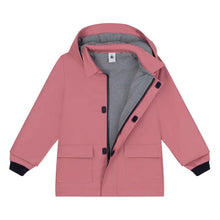 Load image into Gallery viewer, Petit Bateau Dusty Rose Raincoat
