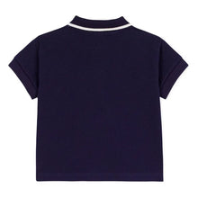 Load image into Gallery viewer, Baby Navy Short-Sleeve Polo
