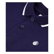 Load image into Gallery viewer, Baby Navy Short-Sleeve Polo
