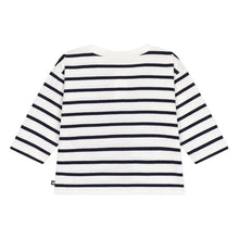 Load image into Gallery viewer, Baby Long Sleeve Striped Tee with button
