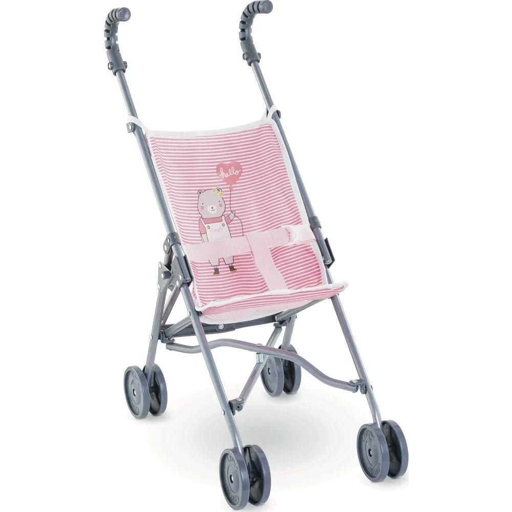 Doll Umbrella Stroller - Pink Stripe