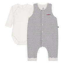 Load image into Gallery viewer, Baby Stripe Overall Set with Bodysuit
