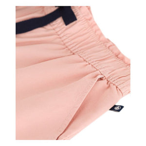 Pink Wide Leg Twill Pants