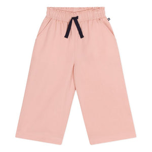 Pink Wide Leg Twill Pants