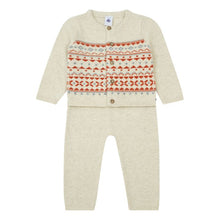 Load image into Gallery viewer, Baby Knit Jacquard Cardigan Pant Set
