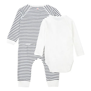 Baby 3-Piece Striped Cardigan Set