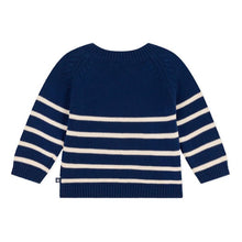 Load image into Gallery viewer, Baby Navy Striped Sweater
