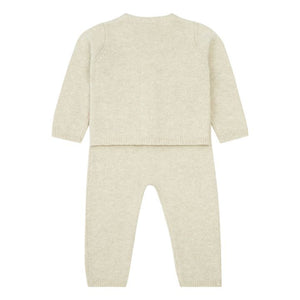 Baby Knit Jacquard Cardigan Pant Set
