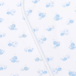 Whale Wonder Blue Blanket
