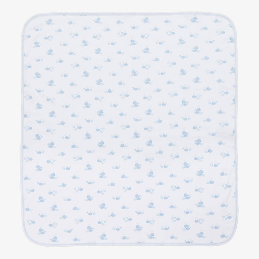 Whale Wonder Blue Blanket