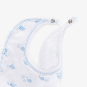 Whale Wonder Bib- Blue