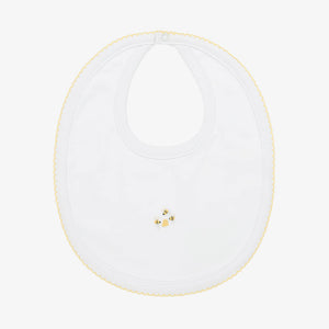 Bee Hive Hand Embroidered Bib