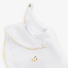 Load image into Gallery viewer, Bee Hive Hand Embroidered Bib
