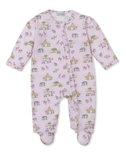 Load image into Gallery viewer, Jungle Safari Zip Footie- Pink
